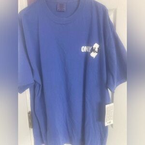 Mens Blue Only New Jersey Souvenir T-Shirt Size XXL New With Tags